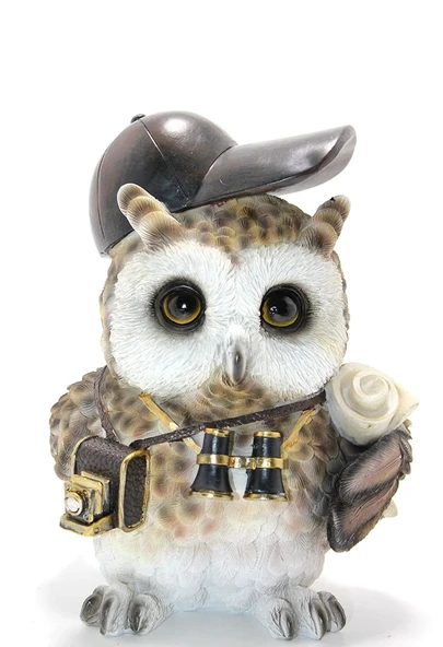 Steampunk Polyester Baykuş Figürü Alk2466 - 1