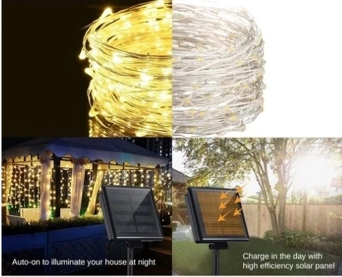 Solar Peri Led 20m 200 Led Gün Işığı - 1