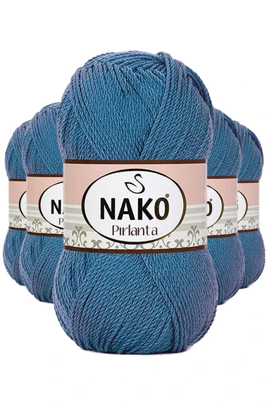 5 Adet Pırlanta Amigurumi El Örgü İpi Yünü Turkuaz 3409 ürün görseli