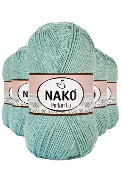 5 Adet Pırlanta Amigurumi El Örgü İpi Yünü Çağla Yeşili 12297 ürün görseli