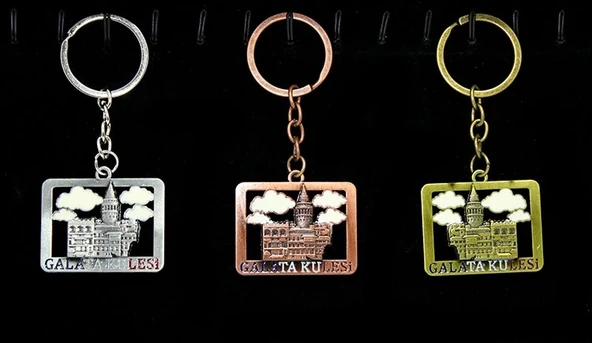 Metal Galata Kulesi Anahtarlık Alk2210 - 1