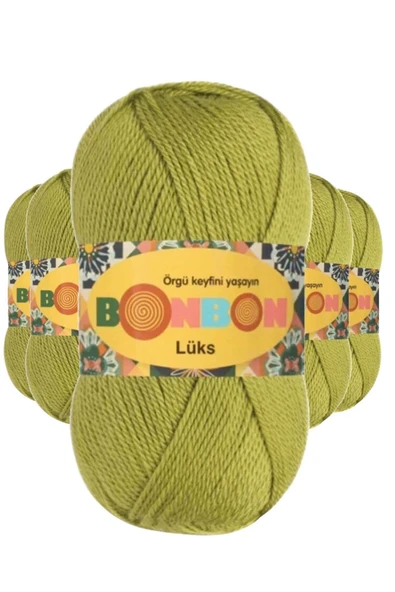 5 Adet Lüks Patik İpi Yünü Açık Yeşil 98229 ürün görseli