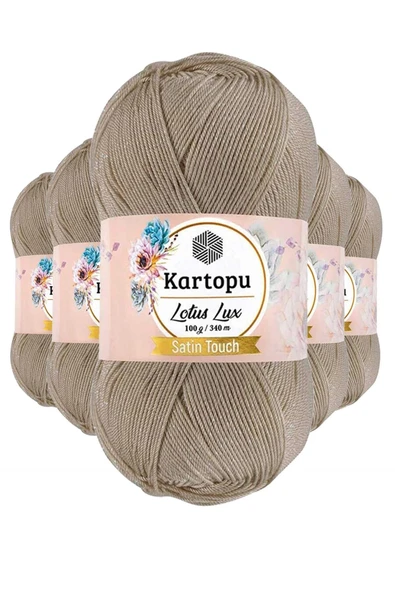 5 Adet Lotus Lux Bikini Büstiyer Bluz Simli Örgü İpi K861 Bej ürün görseli