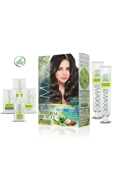 Natural Beauty Amonyaksız Saç Boyası 7.1 Küllü Kumral - Resim 2