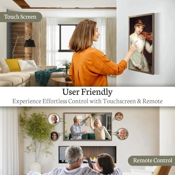 BSIMB Dokunmatik Ekranlı Dijital Resim Çerçevesi - 1920x1080 FHD - Resim 4