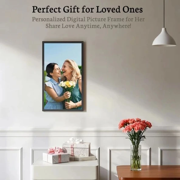 BSIMB Dokunmatik Ekranlı Dijital Resim Çerçevesi - 1920x1080 FHD - Resim 5