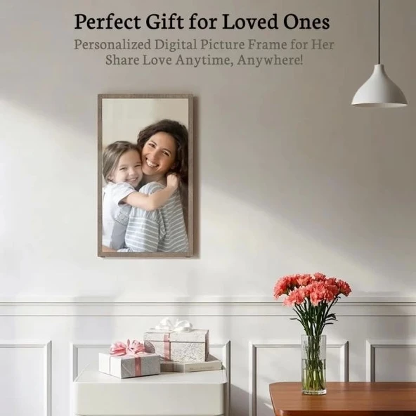 BSIMB Dokunmatik Ekranlı Dijital Resim Çerçevesi - 1920x1080 FHD - Resim 5