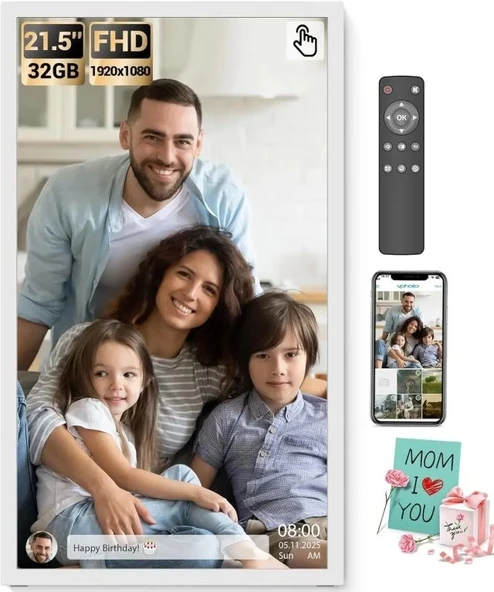 BSIMB Dokunmatik Ekranlı Dijital Resim Çerçevesi - 1920x1080 FHD ürün görseli