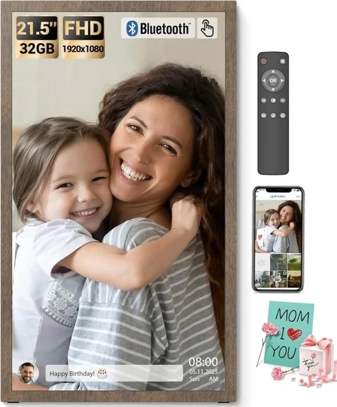 BSIMB Dokunmatik Ekranlı Dijital Resim Çerçevesi - 1920x1080 FHD ürün görseli