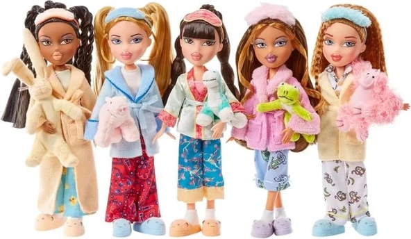 Bratz Pijama Partisi Yeşim Moda Bebeği 2 Takım Pijamalı - 6