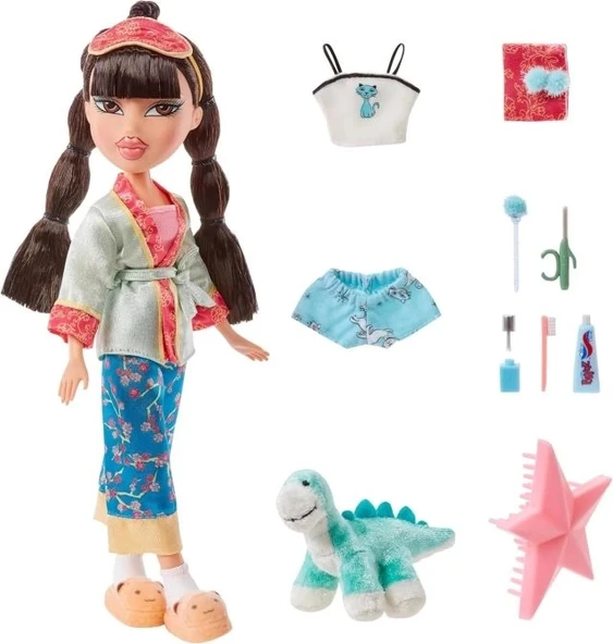 Bratz Pijama Partisi Yeşim Moda Bebeği 2 Takım Pijamalı - 3