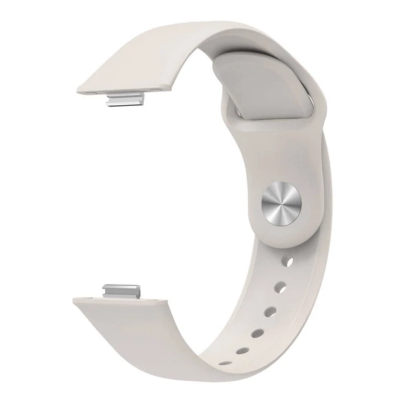 Huawei Watch Fit 3 İle Uyumlu PureLux Tam Uyumlu Yumuşak Soft Silikon Kordon  Starlight - 3