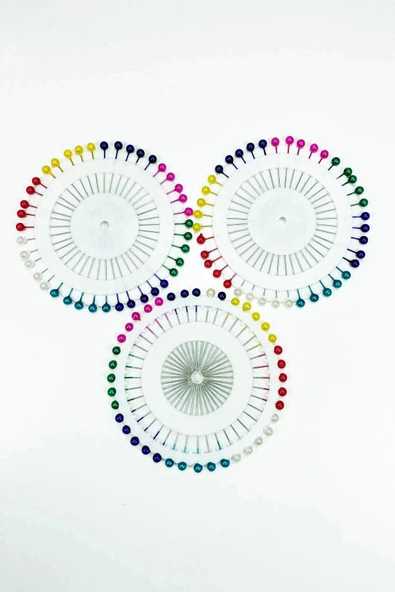 3 Set Tesettür Eşarp Başlı Toplu İğne 120 Adet - 2