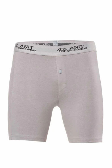 Likralı Uzun Erkek Boxer Gri - 1114A ürün görseli