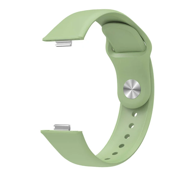 Huawei Watch Fit 3 İle Uyumlu PureLux Tam Uyumlu Yumuşak Soft Silikon Kordon  Yeşil - Resim 3