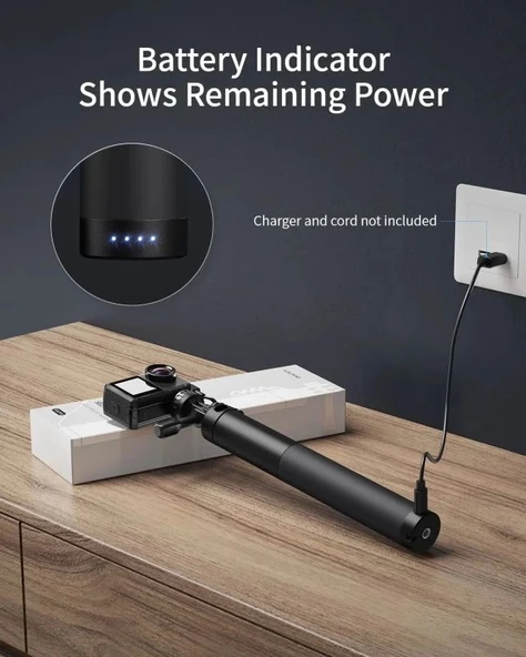 WOLFANG GB2200 Şarj Edilebilir Selfie Çubuğu - Resim 5