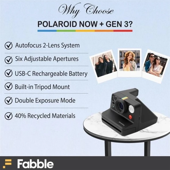 Polaroid Now+ 2. Nesil I-Tipi Anında Filmli Bluetooth Kamera - 3