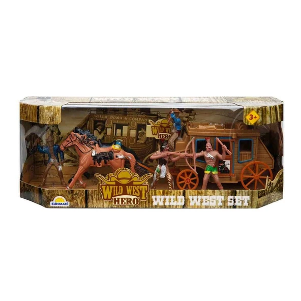 77116 Sunman, At Arabalı Kovboy Oyun Seti - Resim 4