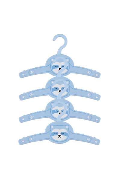 4 Adet Funny Çocuk Elbise Askısı ürün görseli