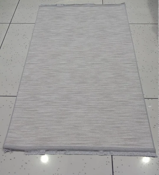 80X150 DEKORATİF HALI KETEN SİSEL GRİ - 1