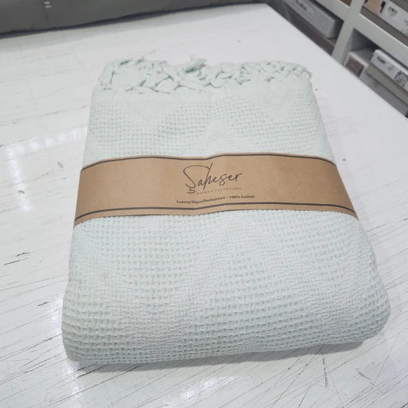 ŞAHESER ÇİFT KİŞİLİK ZİCZACK PİKE MİNT - Resim 2