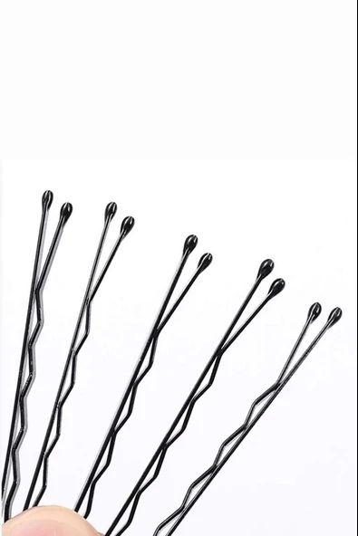 50 Adet Siyah Tel Toka 1.inci Kalite Çelik Tek Toka Black - 5