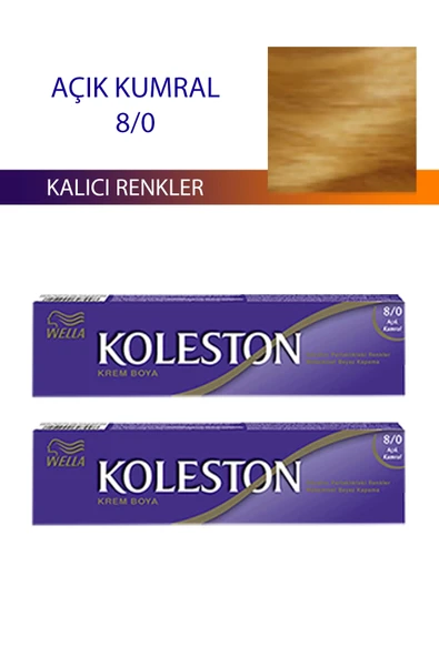 2 Adet Single Tüp Boya Saç Boyası Açık Kumral 8/0 ürün görseli 1