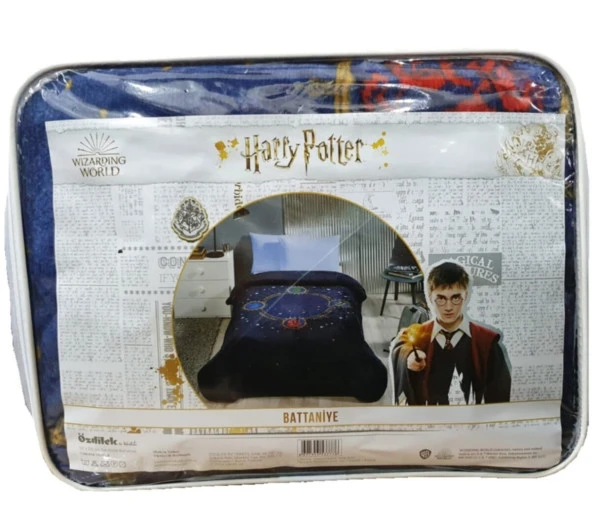 Özdilek Lisanslı Tek Kişilik Çocuk Battaniye-Harry Potter Hogwarts