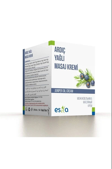 Organik Yağ Ardıç Yağlı Masaj Kremi 210 ml ürün görseli