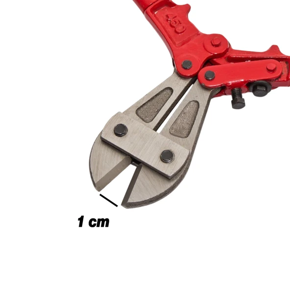 Kollu Çeneli Kupplon Demir Kesme Makası 12'' Çubuk İnşaat Teli Metal Kesim Makası Vanadyum Çelik - Resim 7