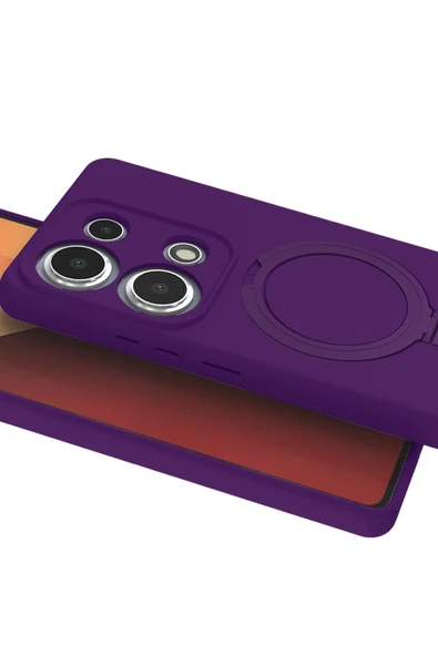 Zipax Xiaomi Redmi Note 13 Pro 4G Kılıf MgSafe Özellikli Standlı Kapak Azn-Regal - Resim 2