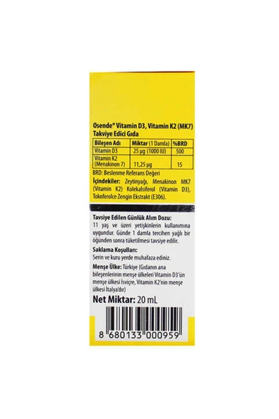 ORZAX OCEAN D3K2 AVANTAJLI PAKET 2.Sİ 50% 20ML+20ML ORAL DAMLA - Resim 3