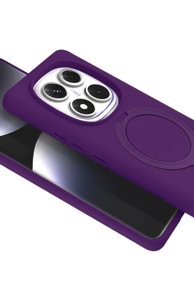 Zipax Xiaomi Redmi Note 14 Pro 4G Kılıf MgSafe Özellikli Standlı Kapak Azn-Regal - Resim 2