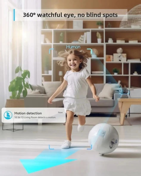 Blurams 360° 2K İç Mekan Güvenlik Kamerası - Resim 11