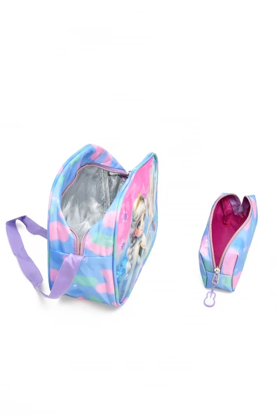 Elatae 3'lü İlkokul Çantası Seti Okul Çantası & Termal Beslenme Çantası & Kalemlik Mavi 1370 - Resim 4