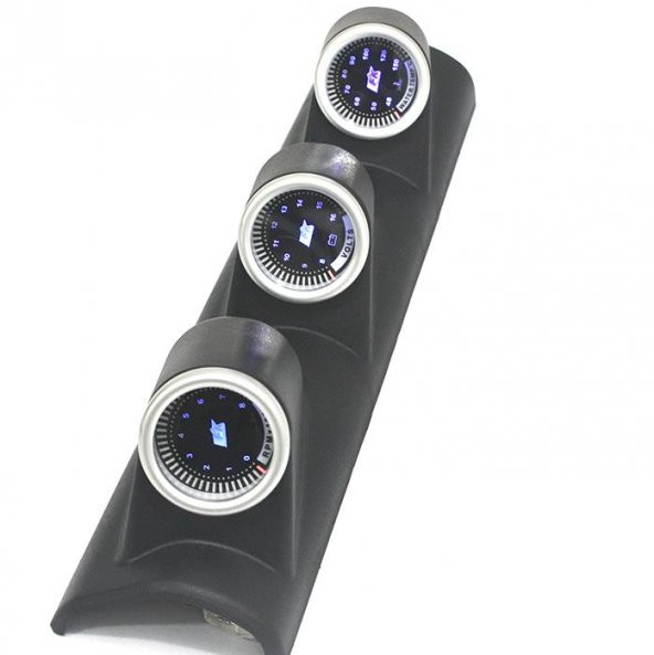 3 Lü Gösterge Devir-Volt-Hararet 3Lü Yan Gösterge 7Renk