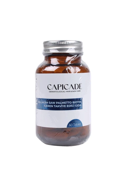 CAPİCADE Collagen Saw Palmetto Biotin İçeren Takviye Edici Gıda 60 Tablet ürün görseli 1