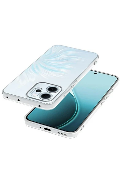 Zipax Oppo Reno 14F Kılıf Şeffaf Silikon Kılıf Azn-Süper - Resim 3