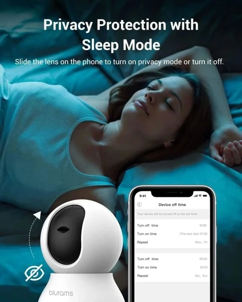 Blurams 360° 2K İç Mekan Güvenlik Kamerası - Resim 5