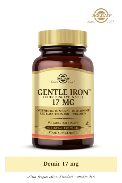 SOLGAR Gentle Iron 17 Mg 90 Kapsül ürün görseli 1