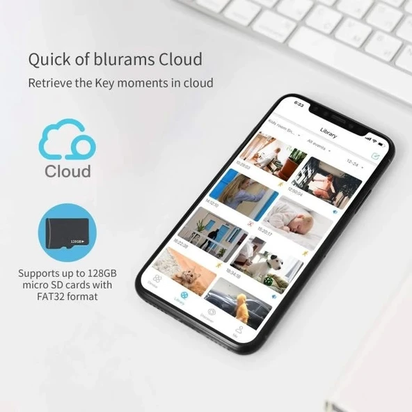 Blurams 360° 2K İç Mekan Güvenlik Kamerası - Resim 7