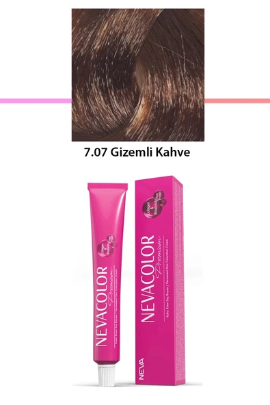 Premium 7.07 Gizemli Kahve - Kalıcı Krem Saç Boyası 50 g Tüp ürün görseli 1
