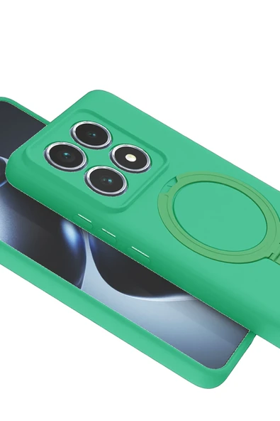 Zipax Xiaomi Mi 14T Pro Kılıf MgSafe Özellikli Standlı Kapak Azn-Regal - Resim 2