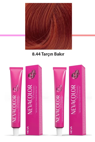 2 li Set Premium 8.44 Tarçın Bakır - Kalıcı Krem Saç Boyası 2 X 50 g Tüp ürün görseli