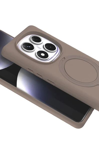 Zipax Xiaomi Redmi Note 14 Pro 5G Kılıf MgSafe Özellikli Standlı Kapak Azn-Regal - Resim 2