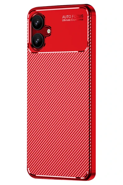 Zipax Samsung Galaxy A06 Kılıf Karbon Görünümlü Silikon Azn-Negro - Resim 2