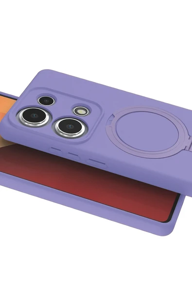 Zipax Xiaomi Redmi Note 13 Pro 4G Kılıf MgSafe Özellikli Standlı Kapak Azn-Regal - Resim 2