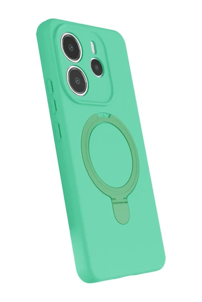 Zipax Xiaomi Redmi Note 14 4G Kılıf MgSafe Özellikli Standlı Kapak Azn-Regal - Resim 3