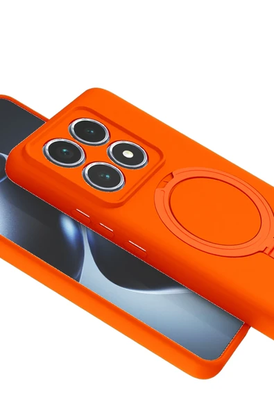 Zipax Xiaomi Mi 14T Pro Kılıf MgSafe Özellikli Standlı Kapak Azn-Regal - Resim 2