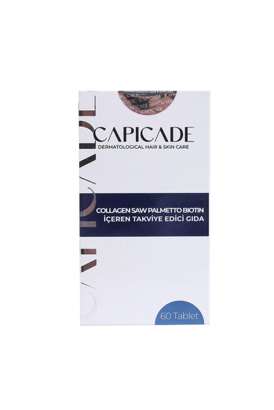 CAPİCADE Collagen Saw Palmetto Biotin İçeren Takviye Edici Gıda 60 Tablet - Resim 2